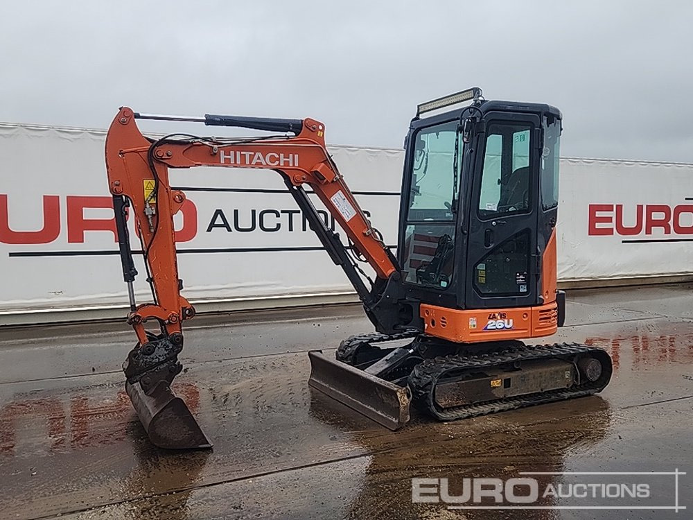 2020 Hitachi ZX26U-6 CLR - Minikotró: 1 kép. 2020 Hitachi ZX26U-6 CLR - Minikotró: 1 kép.
