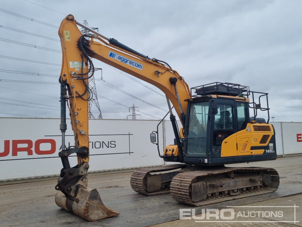 2020 Hyundai HX140LC - Lánctalpas kotró: 1 kép. 2020 Hyundai HX140LC - Lánctalpas kotró: 1 kép.