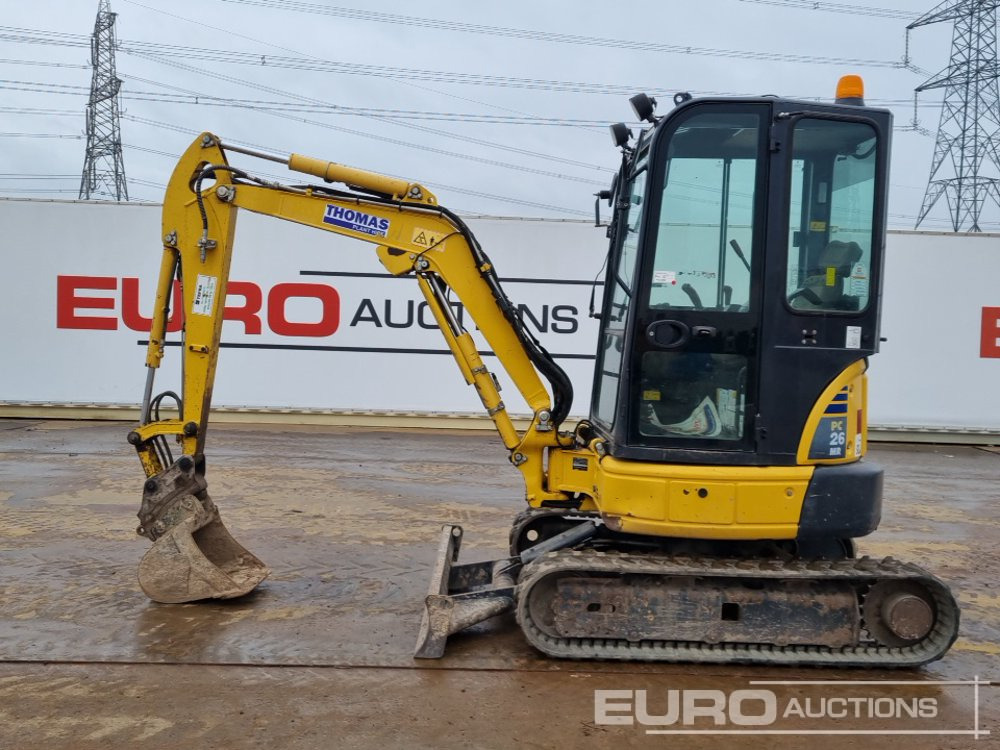 2020 Komatsu PC26MR-3 - Minikotró: 2 kép. 2020 Komatsu PC26MR-3 - Minikotró: 2 kép.