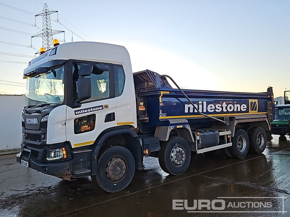 2020 Scania P410XT - Billenőplatós teherautó: 1 kép. 2020 Scania P410XT - Billenőplatós teherautó: 1 kép.