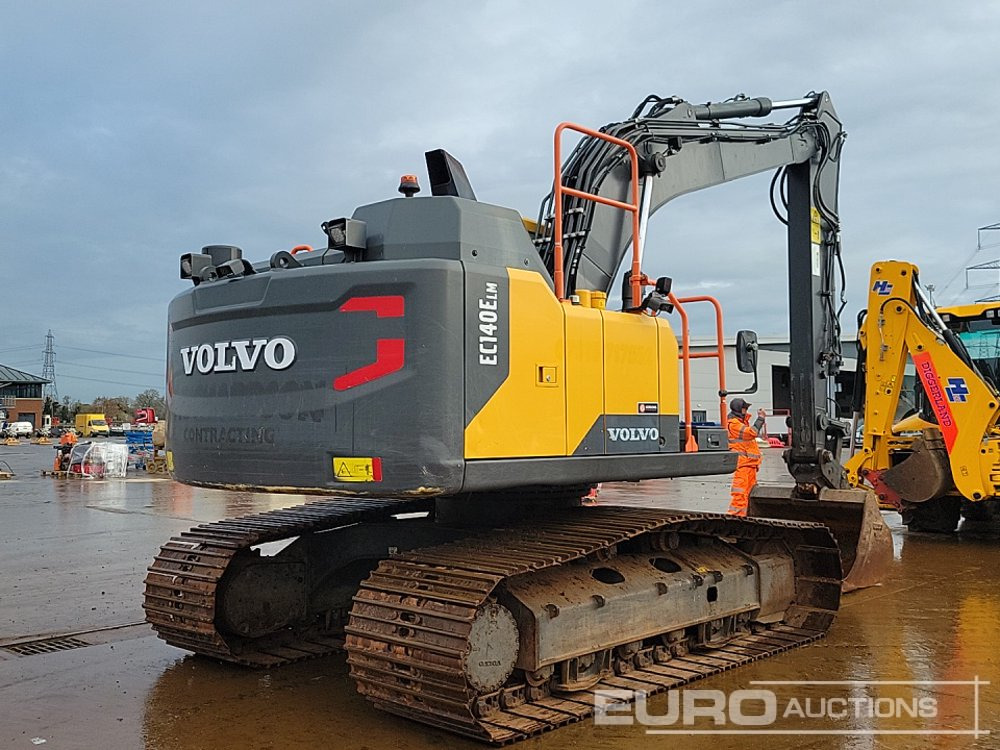 2020 Volvo EC140ELM - Lánctalpas kotró: 5 kép. 2020 Volvo EC140ELM - Lánctalpas kotró: 5 kép.
