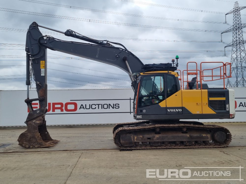 2020 Volvo EC220EL - Lánctalpas kotró: 2 kép. 2020 Volvo EC220EL - Lánctalpas kotró: 2 kép.