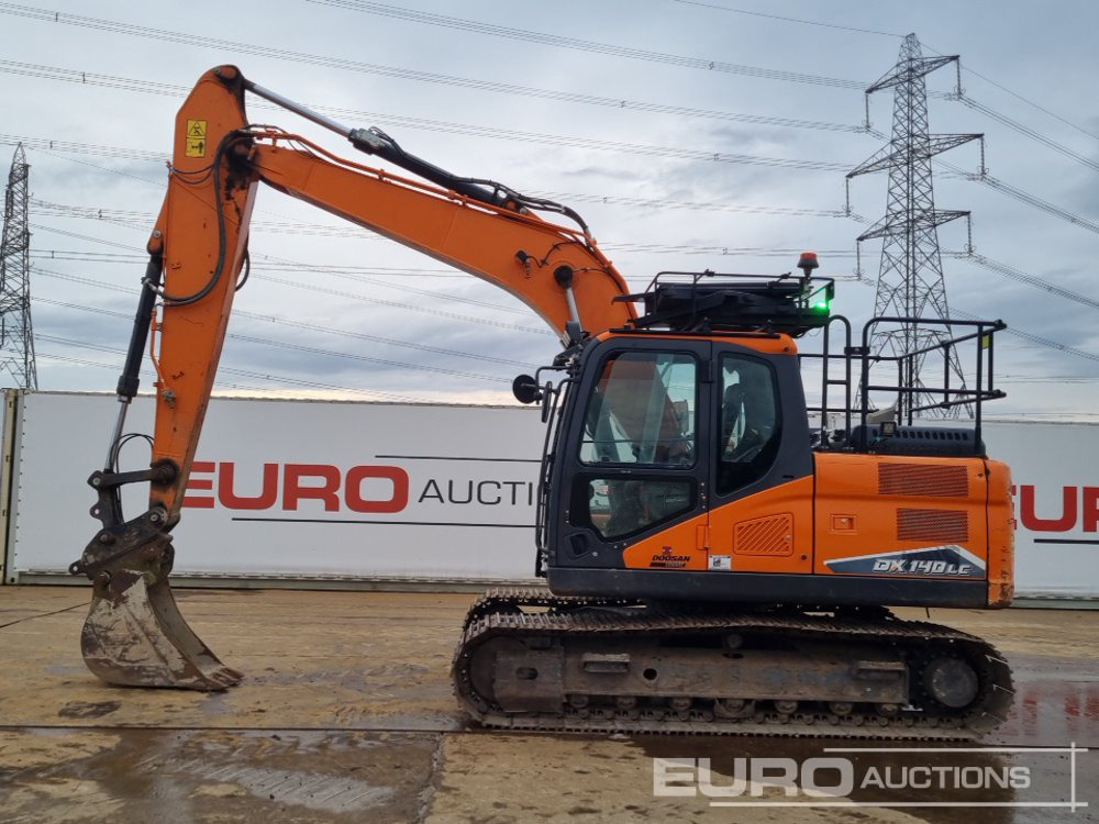 2021 Doosan DX140LC-7 - Lánctalpas kotró: 2 kép. 2021 Doosan DX140LC-7 - Lánctalpas kotró: 2 kép.