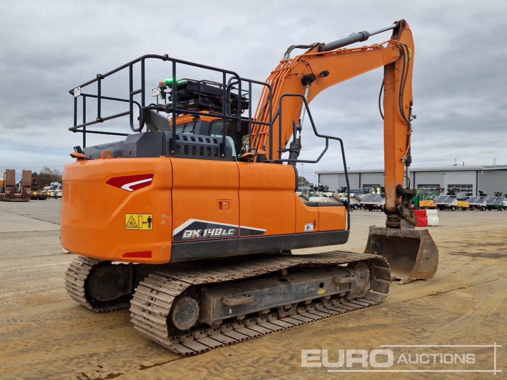 2021 Doosan DX140LC-7 - Lánctalpas kotró: 5 kép. 2021 Doosan DX140LC-7 - Lánctalpas kotró: 5 kép.