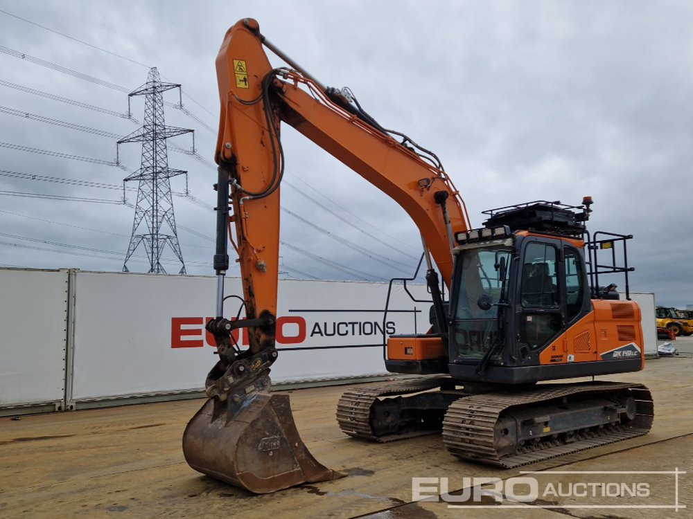 2021 Doosan DX140LC-7 - Lánctalpas kotró: 1 kép. 2021 Doosan DX140LC-7 - Lánctalpas kotró: 1 kép.
