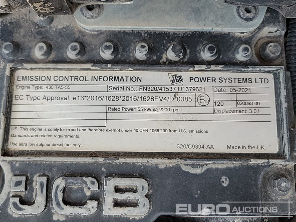 Teleszkópos rakodó 2021 JCB 540-140 Hi Viz: 21 kép.