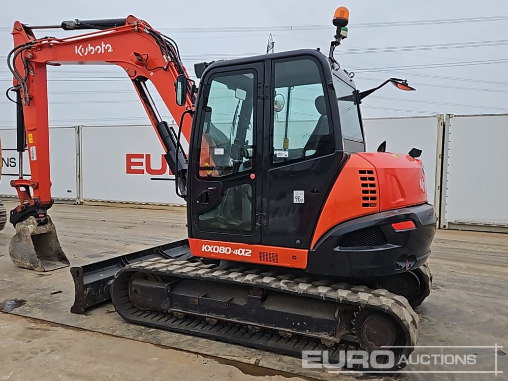 2021 Kubota KX080-4A2 - Minikotró: 3 kép. 2021 Kubota KX080-4A2 - Minikotró: 3 kép.
