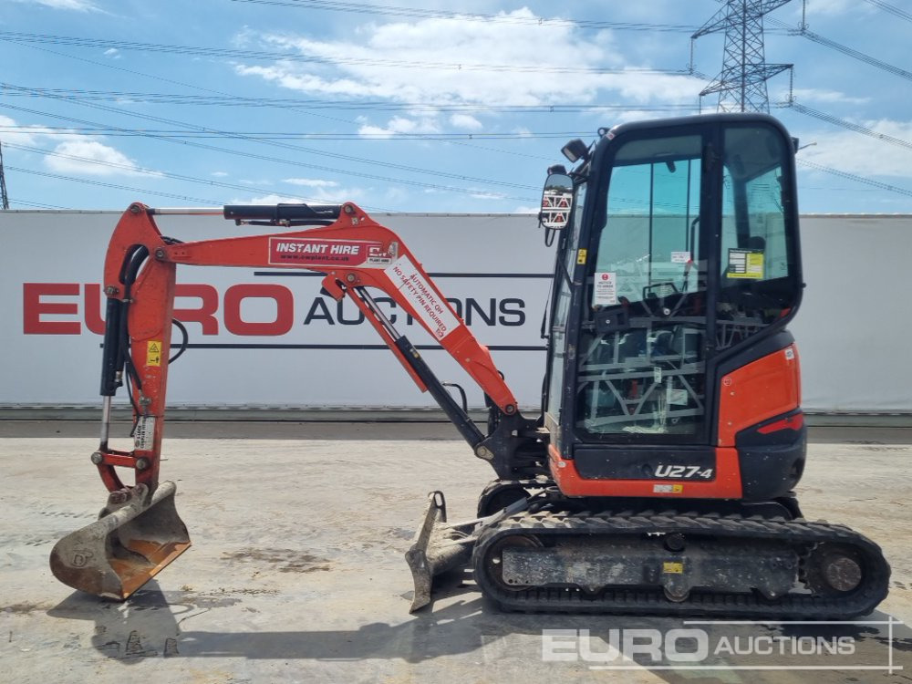 2021 Kubota U27-4 - Minikotró: 2 kép. 2021 Kubota U27-4 - Minikotró: 2 kép.