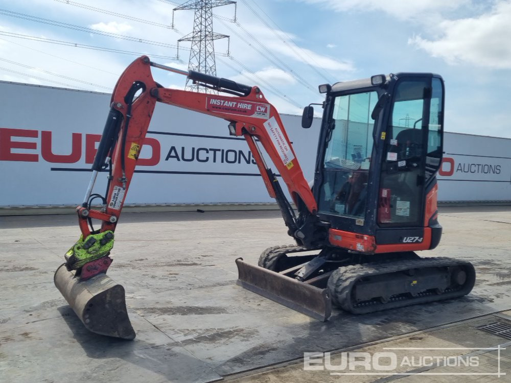 2021 Kubota U27-4 - Minikotró: 1 kép. 2021 Kubota U27-4 - Minikotró: 1 kép.