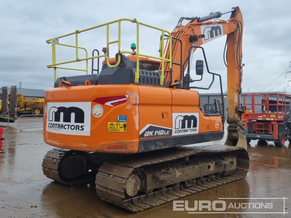 2022 Doosan DX140LC-7 - Lánctalpas kotró: 5 kép. 2022 Doosan DX140LC-7 - Lánctalpas kotró: 5 kép.