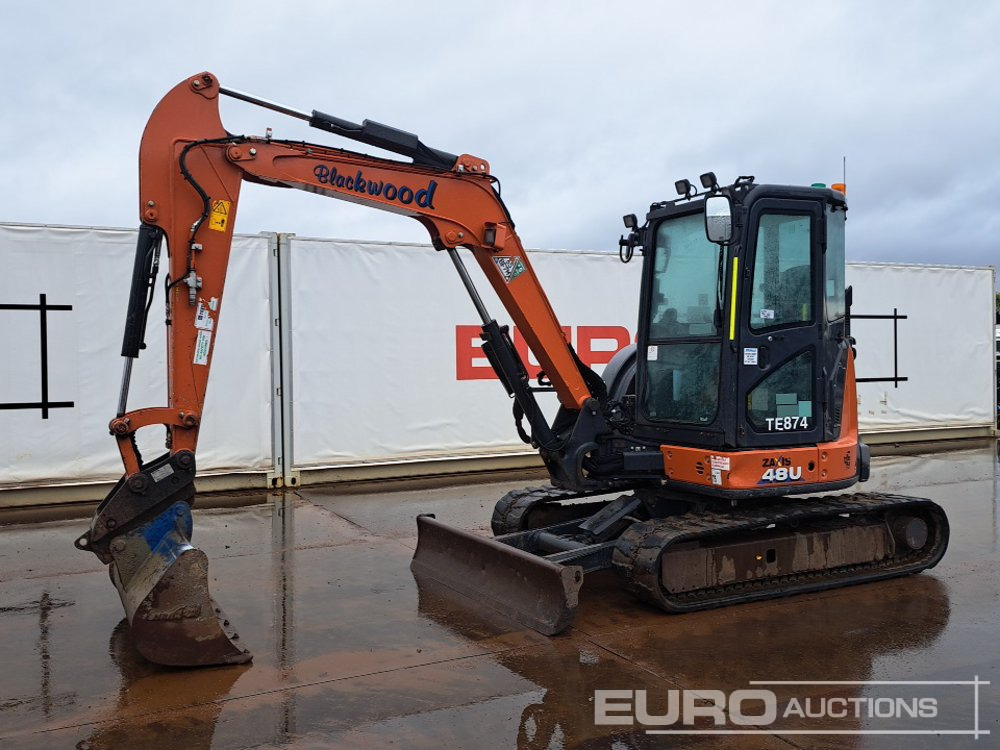 2022 Hitachi ZX48U-6 CLR - Minikotró: 1 kép. 2022 Hitachi ZX48U-6 CLR - Minikotró: 1 kép.