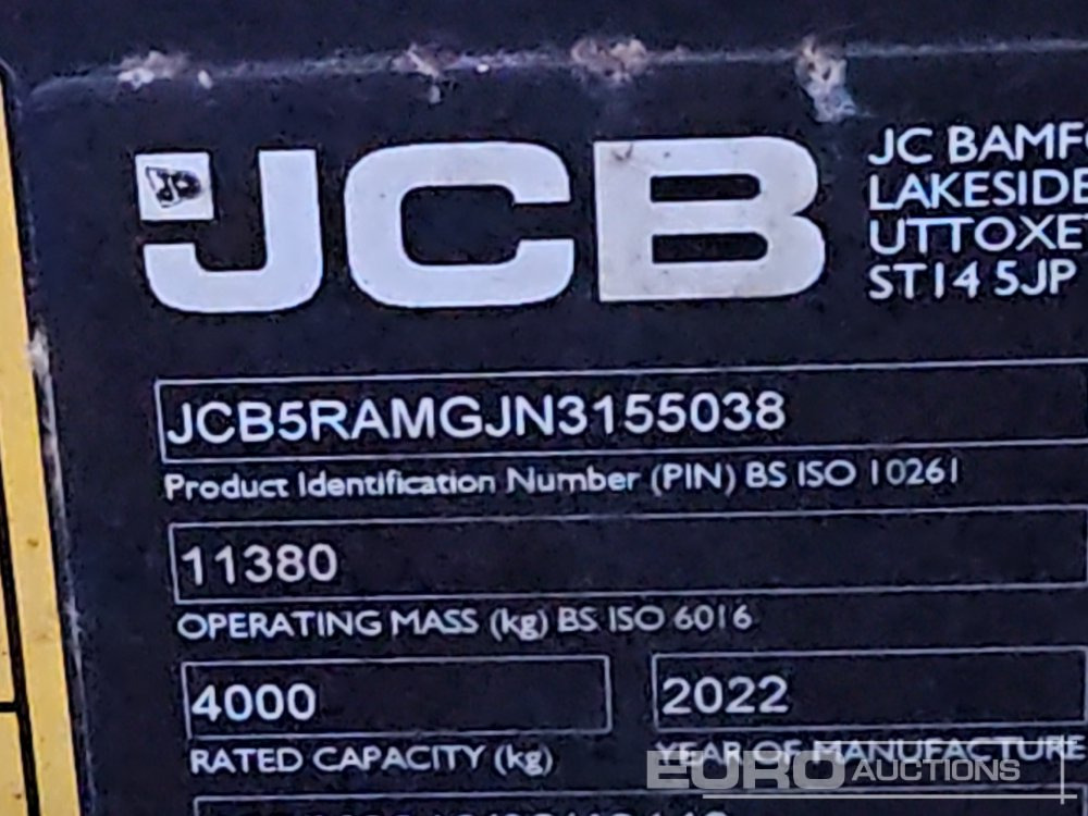 Teleszkópos rakodó 2022 JCB 540-180 Hi Viz: 42 kép.