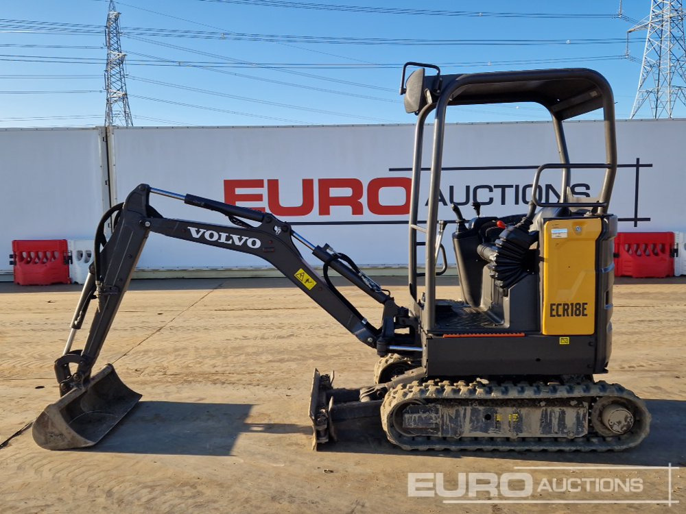 2022 Volvo ECR18E - Minikotró: 2 kép. 2022 Volvo ECR18E - Minikotró: 2 kép.