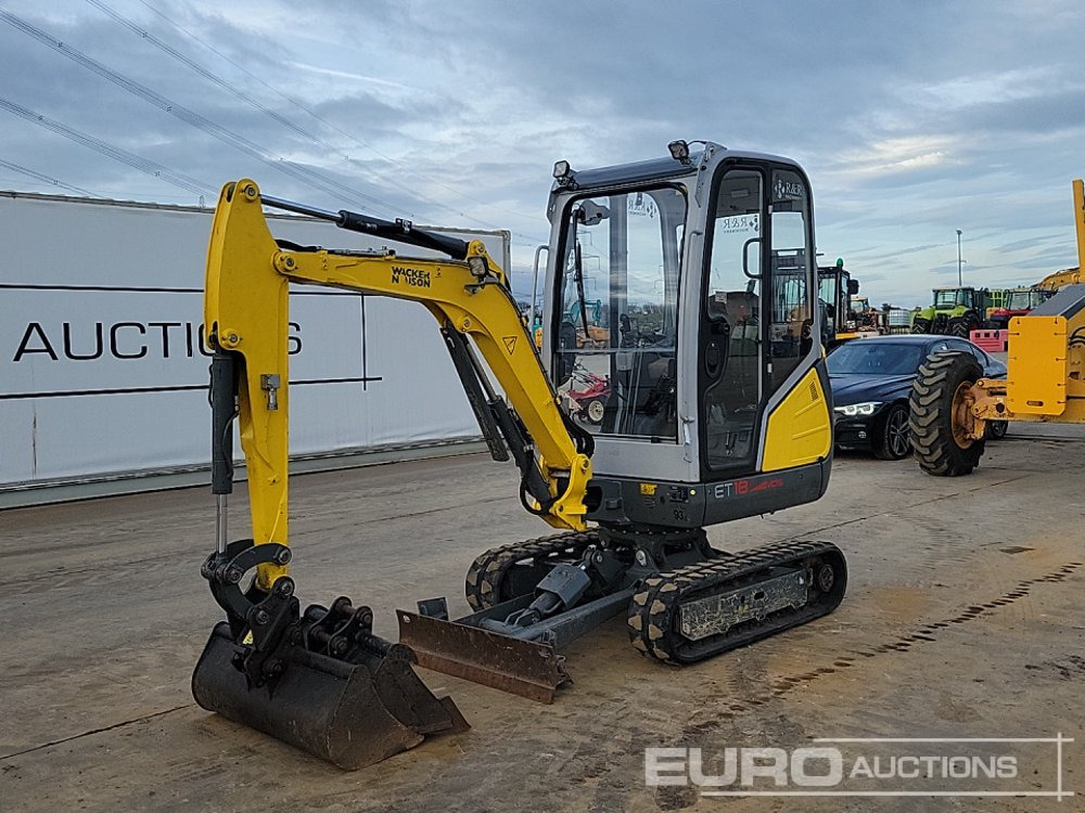 2022 Wacker Neuson ET18 - Minikotró: 1 kép. 2022 Wacker Neuson ET18 - Minikotró: 1 kép.