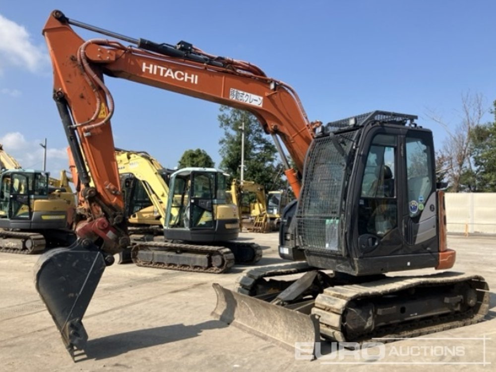 2023 Hitachi ZX75USK-5B - Minikotró: 1 kép. 2023 Hitachi ZX75USK-5B - Minikotró: 1 kép.