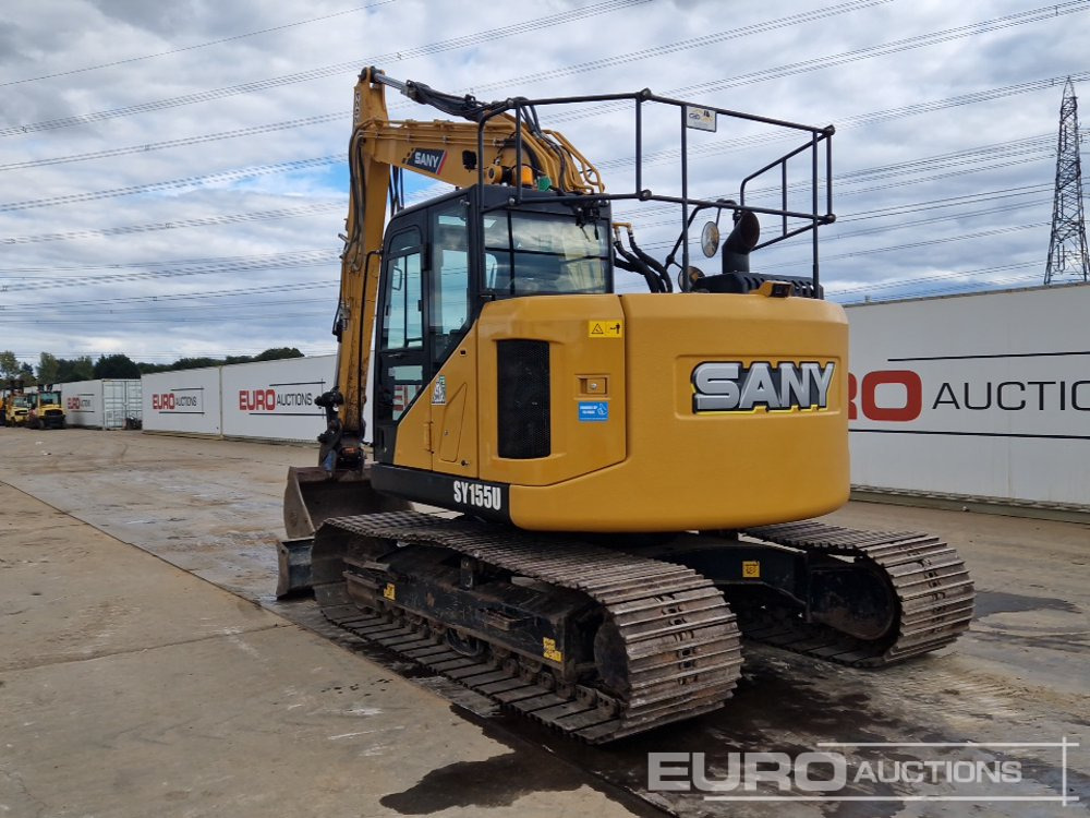 2023 Sany SY155U - Lánctalpas kotró: 3 kép. 2023 Sany SY155U - Lánctalpas kotró: 3 kép.