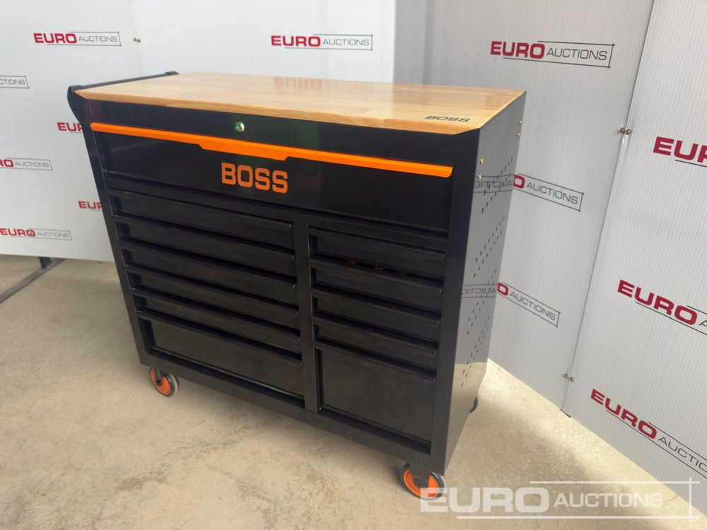 2025 Boss Wheeled Tool Trolley, 523pcs Tool Kit, Worktop (Black) - Garázs felszerelés: 3 kép. 2025 Boss Wheeled Tool Trolley, 523pcs Tool Kit, Worktop (Black) - Garázs felszerelés: 3 kép.