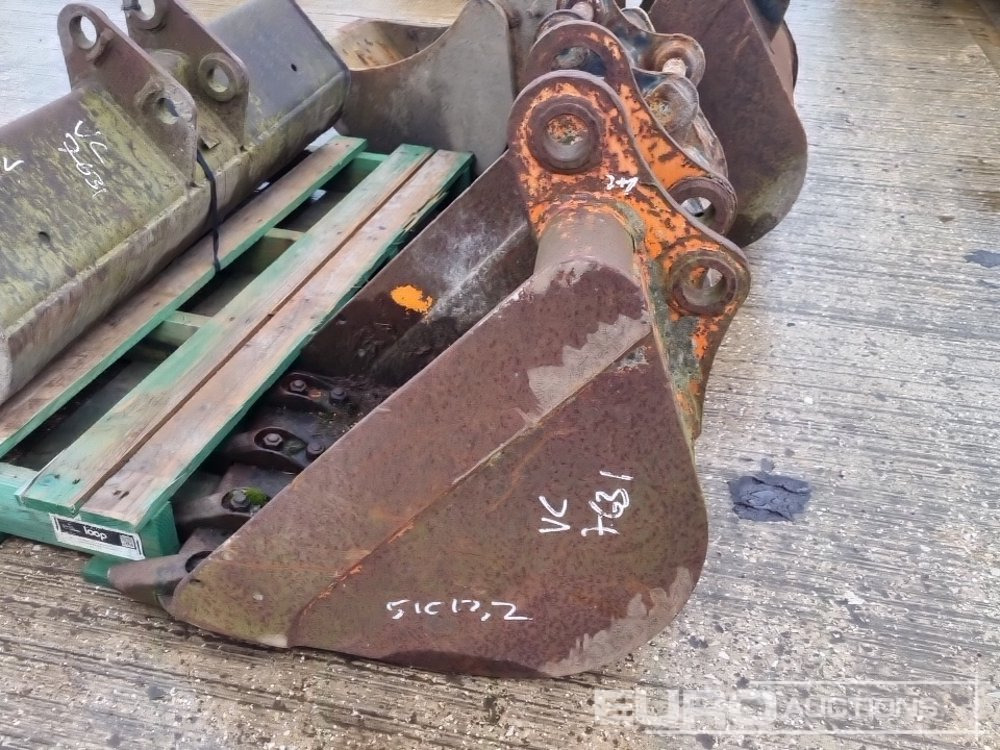 Kanál 42" Ditching, 24", 24", 20", 12" Digging Bucket 35-40mm Pin to suit Mini Excavator: 14 kép.