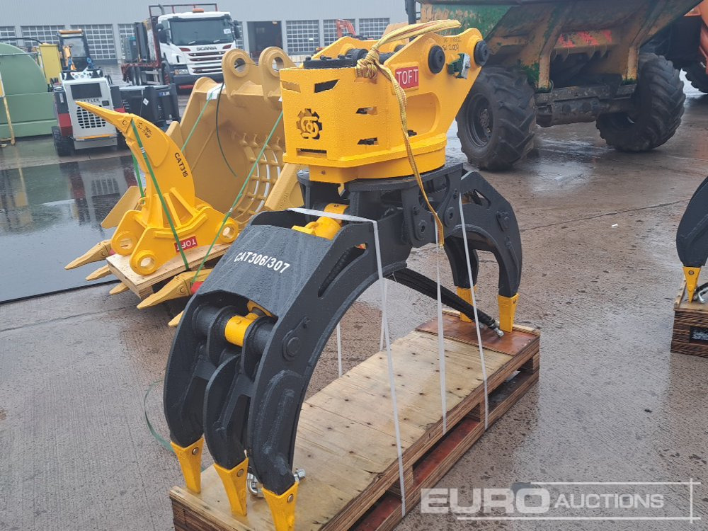 Unused 2025 Toft TOFT04G Hydraulic Rotating Grapple 45mm Pin to suit 4-6 Ton Excavator - Adapterek - Kotrógép: 2 kép. Unused 2025 Toft TOFT04G Hydraulic Rotating Grapple 45mm Pin to suit 4-6 Ton Excavator - Adapterek - Kotrógép: 2 kép.