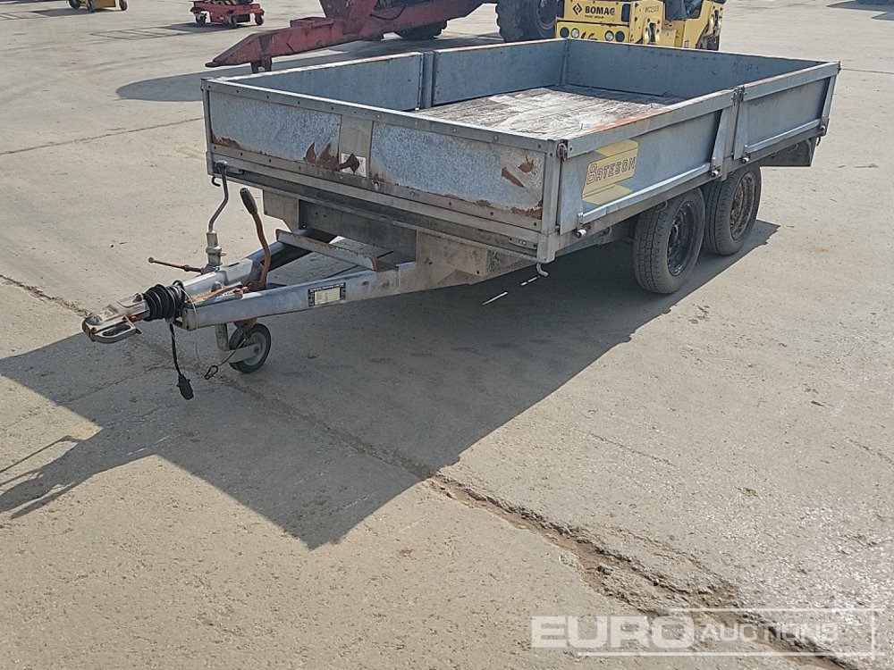 Bateson Trailers 2 Ton Twin Axle Dropside Plant Trailer - Gépszállító utánfutó: 1 kép. Bateson Trailers 2 Ton Twin Axle Dropside Plant Trailer - Gépszállító utánfutó: 1 kép.