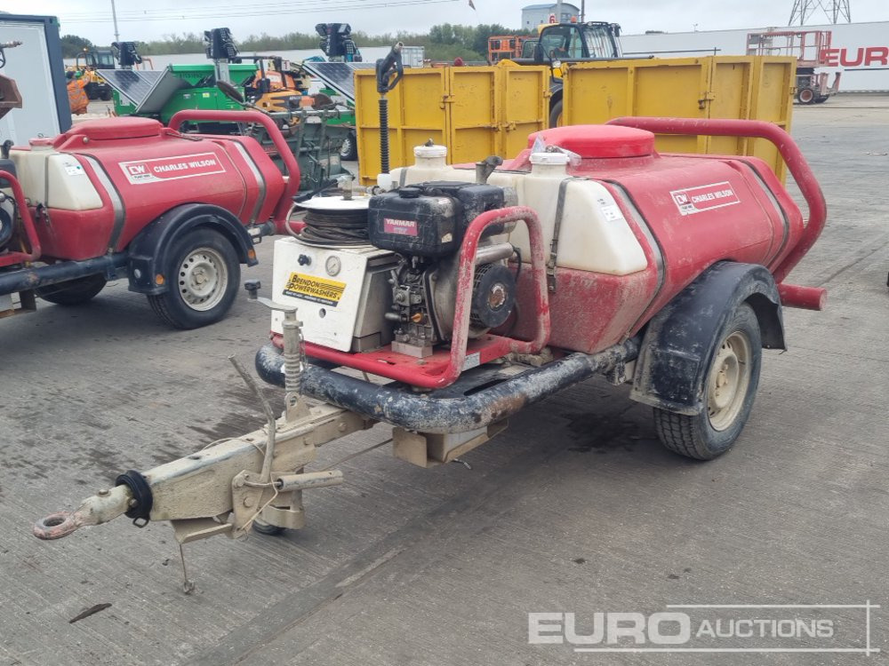 Brendon Bowsers Sngle Axle Plastic Water Bowser, Yanmar Pressure Washer - Magasnyomású mosó: 1 kép. Brendon Bowsers Sngle Axle Plastic Water Bowser, Yanmar Pressure Washer - Magasnyomású mosó: 1 kép.