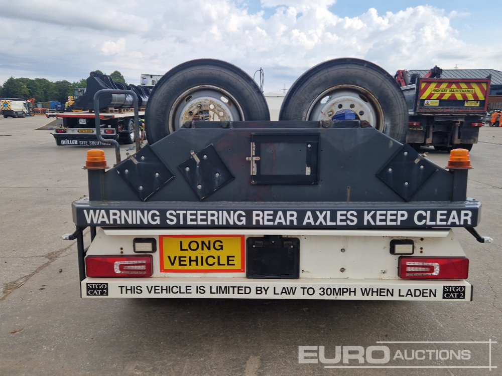 Crane Fruehauf 74 Ton 5 Axle Low Loader Trailer, Rear Steer - Félpótkocsi mélybölcsős: 4 kép. Crane Fruehauf 74 Ton 5 Axle Low Loader Trailer, Rear Steer - Félpótkocsi mélybölcsős: 4 kép.