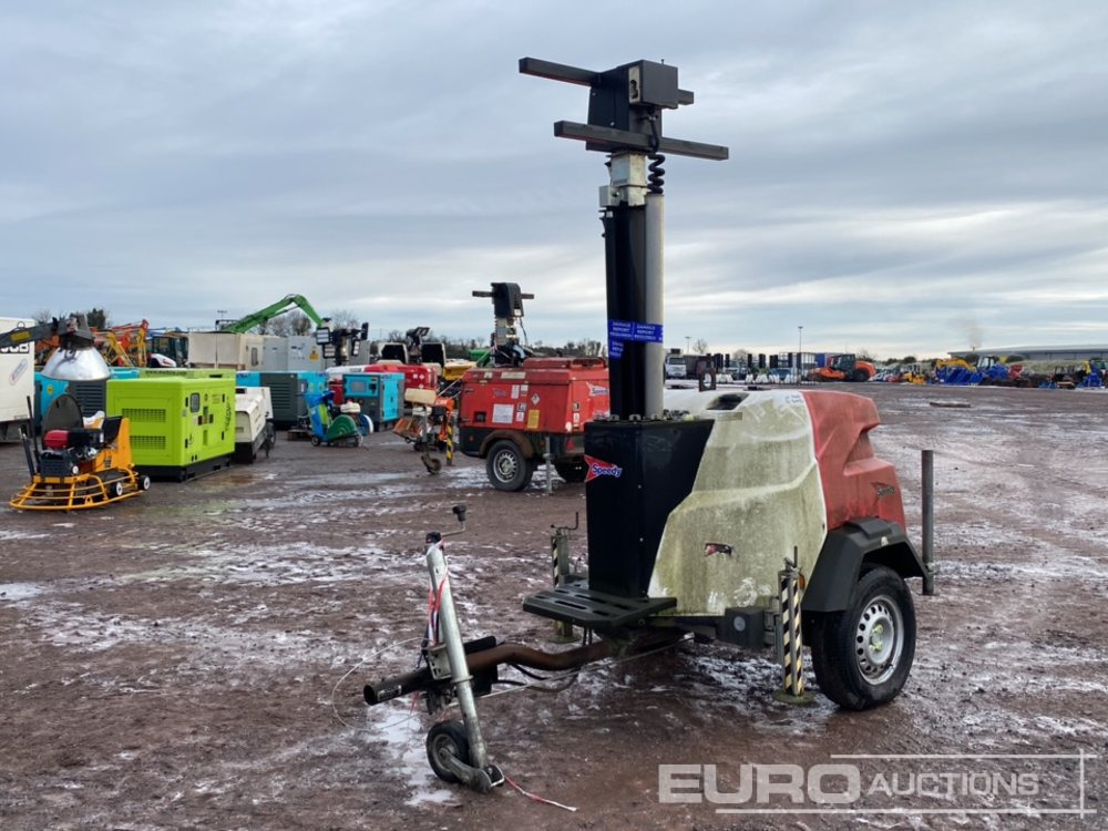 Generac Single Axle Lighting Tower, Kubota Engine (Spares) - Világító állvány: 1 kép. Generac Single Axle Lighting Tower, Kubota Engine (Spares) - Világító állvány: 1 kép.