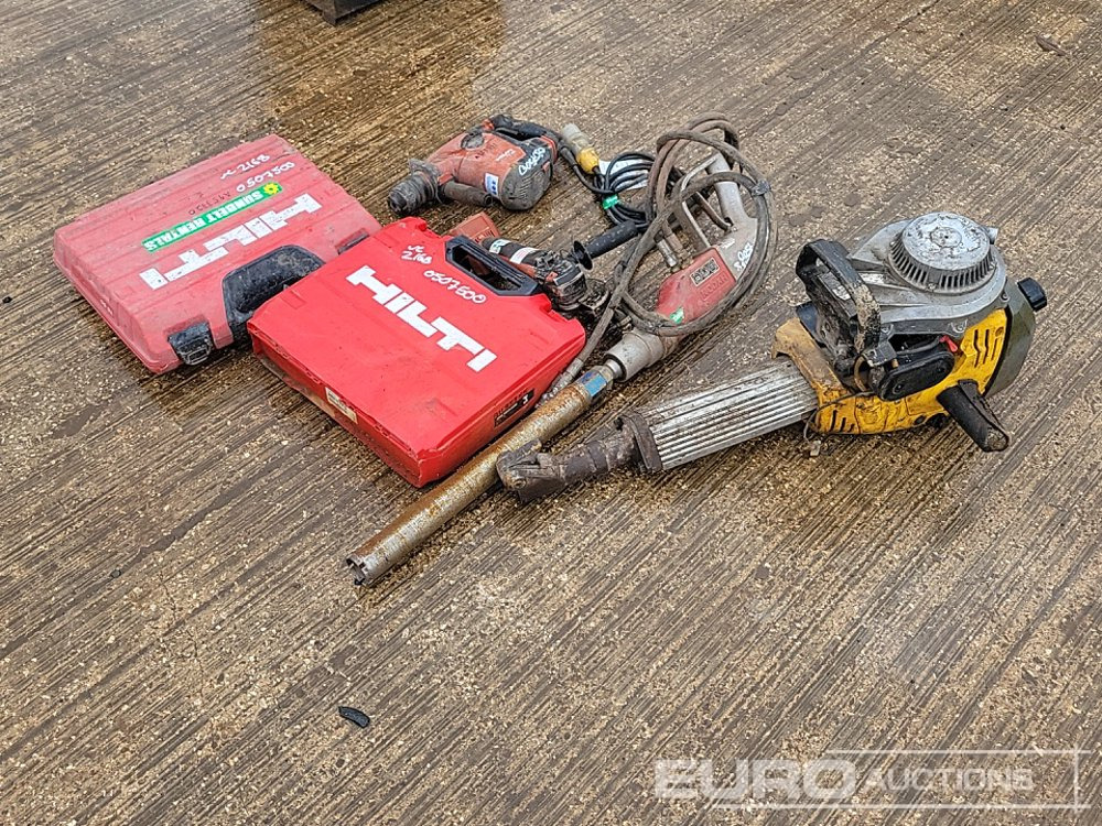Hilti Hammer Drill (2 of), Hilti Battery Impact Gun, Hilti Battery Grinder, Hycon Hydraulic Core Drill, Wacker Neuson Hand Held Breaker - Építőipari berendezések: 1 kép. Hilti Hammer Drill (2 of), Hilti Battery Impact Gun, Hilti Battery Grinder, Hycon Hydraulic Core Drill, Wacker Neuson Hand Held Breaker - Építőipari berendezések: 1 kép.