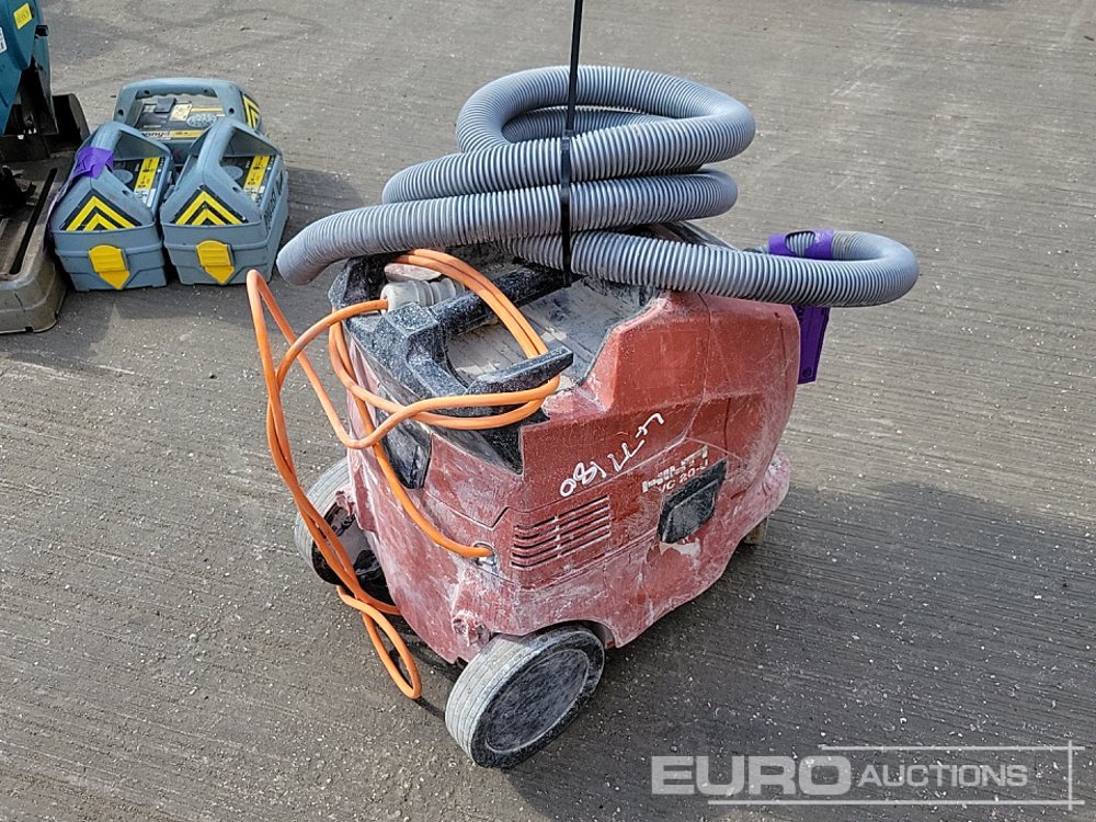 Építőipari berendezések Hilti VC 20-U 110Volt Vacuum Cleaner, Makita LW1400 110Vot Chop Saw, Radio Cable Detector (3 of): 18 kép.