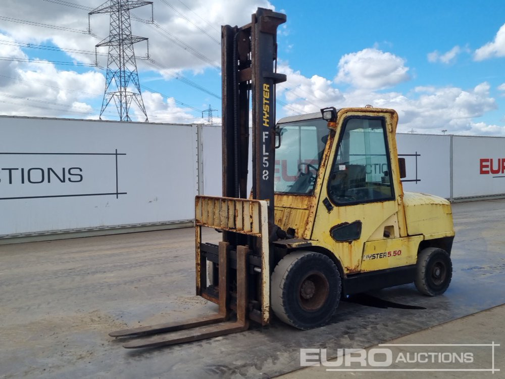 Hyster H5.50XM - Villás targonca: 1 kép. Hyster H5.50XM - Villás targonca: 1 kép.