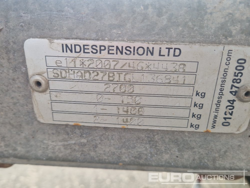Gépszállító utánfutó Indespension V32: 18 kép.