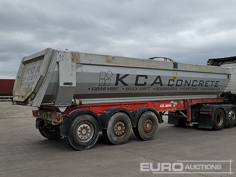 Kel-berg Tri Axle Bulk Tipping Trailer, Aluminium Body, Tail Gate - Félpótkocsi billenőplatós: 5 kép. Kel-berg Tri Axle Bulk Tipping Trailer, Aluminium Body, Tail Gate - Félpótkocsi billenőplatós: 5 kép.