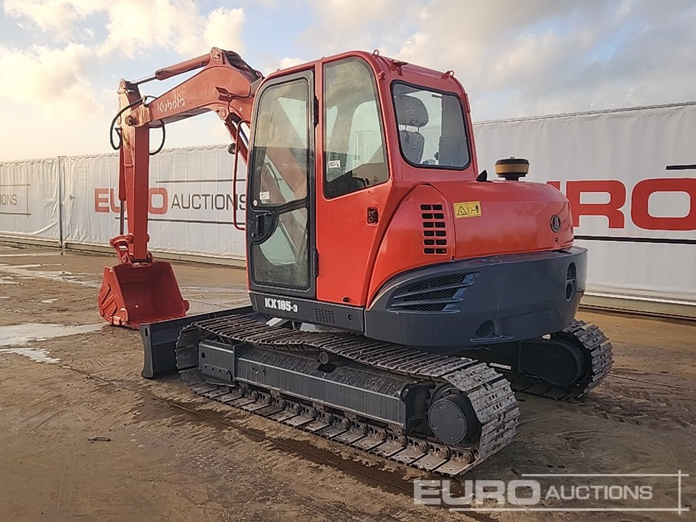 Kubota KX185-3 - Minikotró: 3 kép. Kubota KX185-3 - Minikotró: 3 kép.