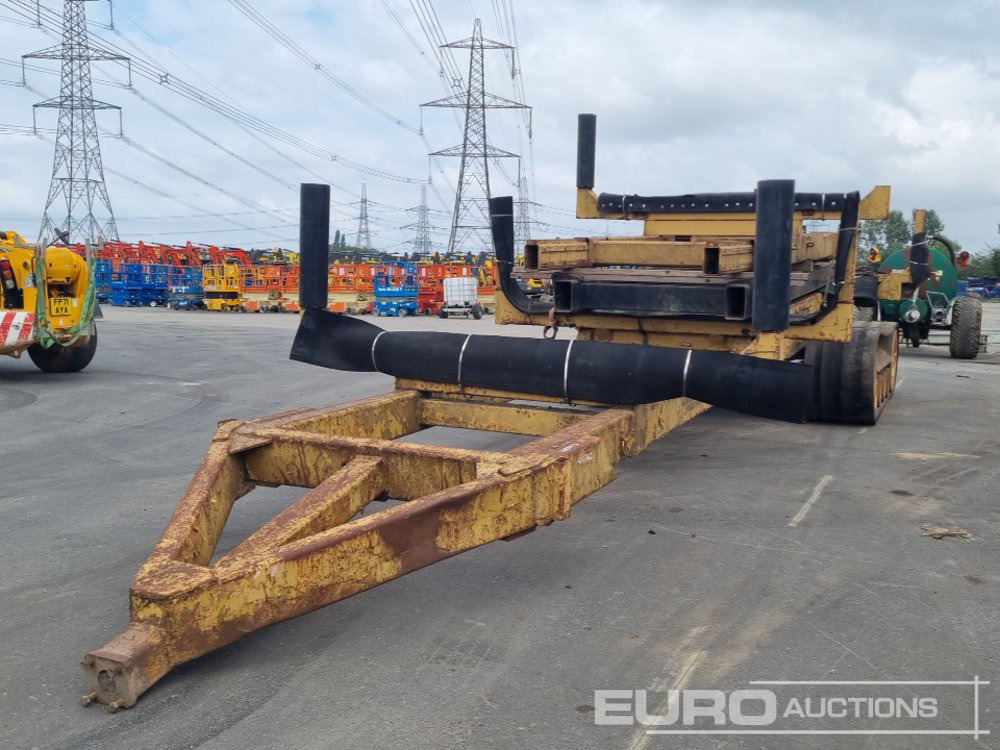 Land & Marine Project Engineering Rubber Tracked Draw Bar Timber Trailer, Catterpillar VFS50 Undercariage, Draw Bar Extension (2 of) - Mezőgazdasági pótkocsi: 1 kép. Land & Marine Project Engineering Rubber Tracked Draw Bar Timber Trailer, Catterpillar VFS50 Undercariage, Draw Bar Extension (2 of) - Mezőgazdasági pótkocsi: 1 kép.
