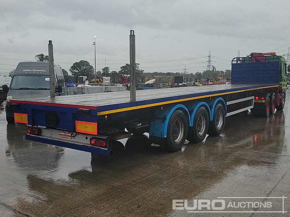 Montracon Tri Axle Flatbed Trailer - Platós félpótkocsi: 5 kép. Montracon Tri Axle Flatbed Trailer - Platós félpótkocsi: 5 kép.