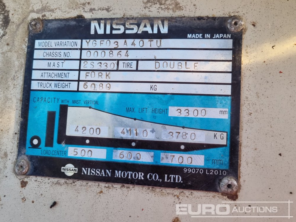 Dízel targonca Nissan YGF03A40TU: 36 kép.