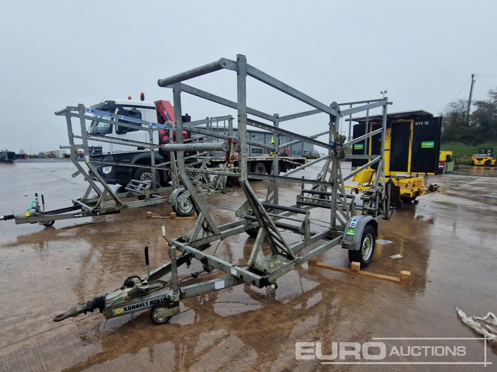 Pipe Reel Trailer - Gépszállító utánfutó: 1 kép. Pipe Reel Trailer - Gépszállító utánfutó: 1 kép.