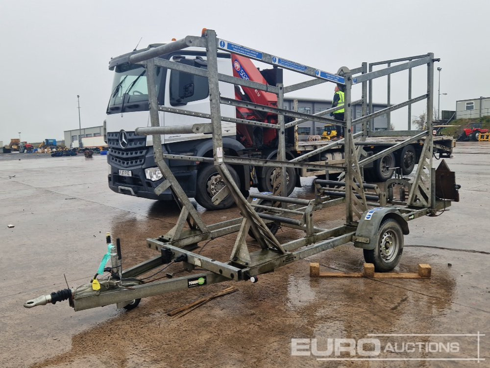 Pipe Reel Trailer - Gépszállító utánfutó: 1 kép. Pipe Reel Trailer - Gépszállító utánfutó: 1 kép.