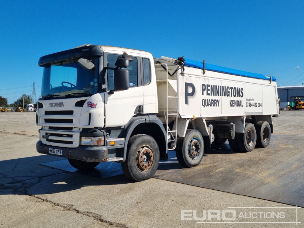 Scania P380 - Billenőplatós teherautó: 1 kép. Scania P380 - Billenőplatós teherautó: 1 kép.