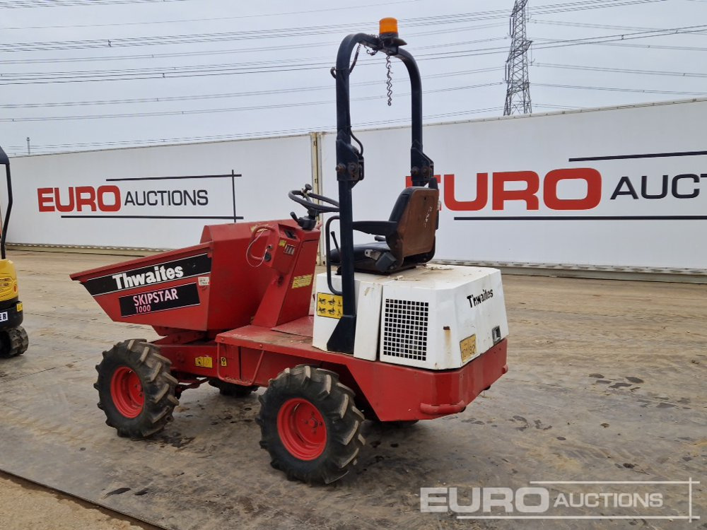 Thwaites 1 Ton Hi Tip Dumper, Roll Bar - Minidömper: 3 kép. Thwaites 1 Ton Hi Tip Dumper, Roll Bar - Minidömper: 3 kép.