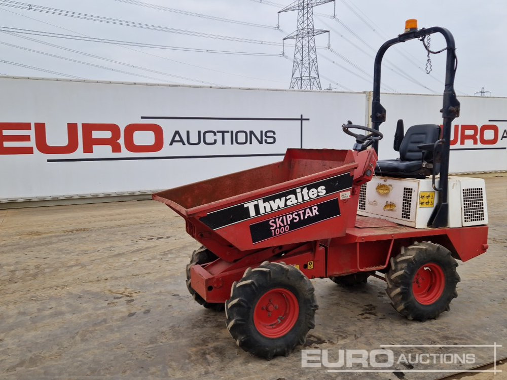 Thwaites 1 Ton Hi Tip Dumper, Roll Bar - Minidömper: 1 kép. Thwaites 1 Ton Hi Tip Dumper, Roll Bar - Minidömper: 1 kép.