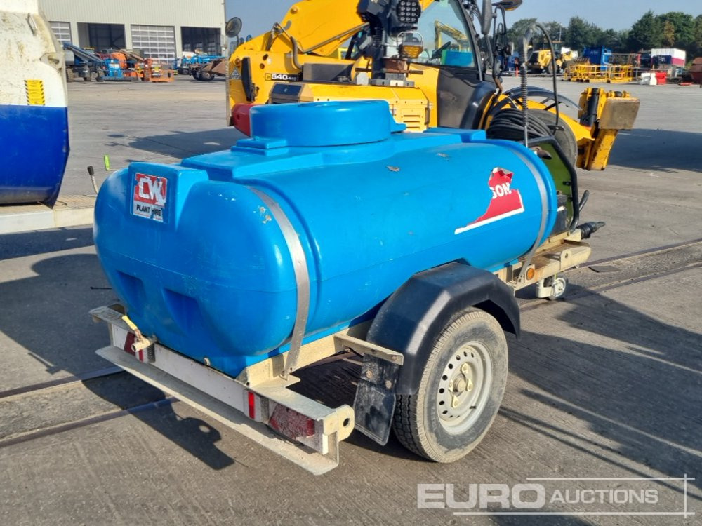 Trailer Engineering Single Axle Plastic Water Bowser, Yanmar Pressure Washer - Magasnyomású mosó: 5 kép. Trailer Engineering Single Axle Plastic Water Bowser, Yanmar Pressure Washer - Magasnyomású mosó: 5 kép.