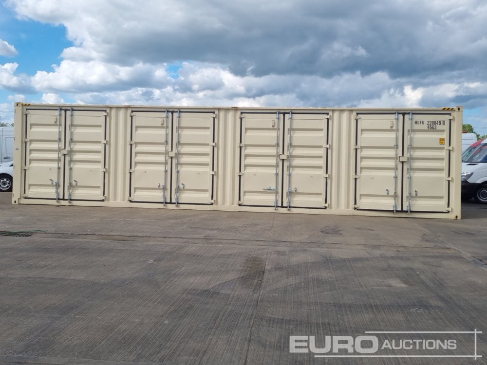 Unused 2025 40' x 8' Container, 4 Side Doors, End Door (Cannot Be Reconsigned) - Tengeri konténer: 2 kép. Unused 2025 40' x 8' Container, 4 Side Doors, End Door (Cannot Be Reconsigned) - Tengeri konténer: 2 kép.