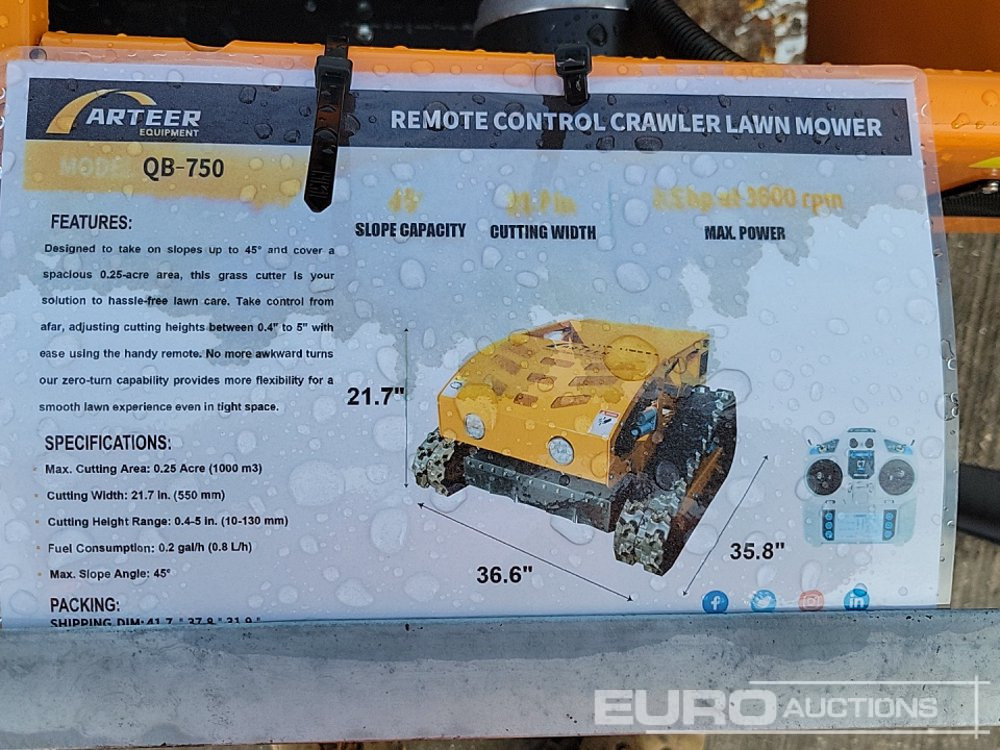 Kerti fűkasza Unused 2025 Arteer QB-750: 28 kép.