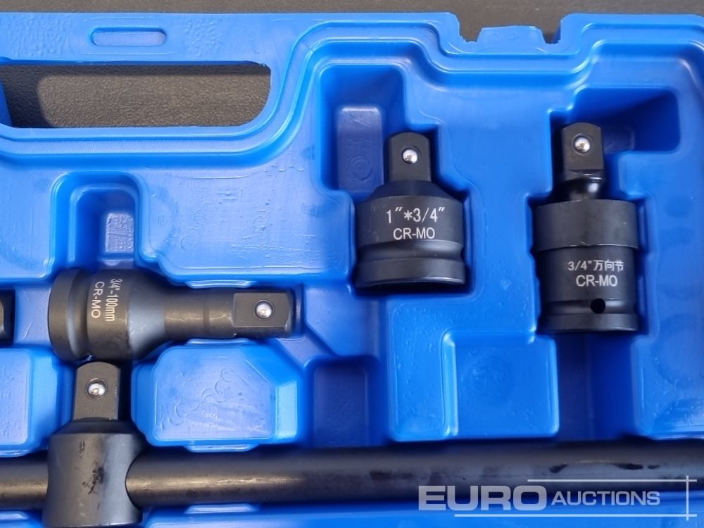 Unused 2025 Boss 3/4" 30pc Heavy Duty Pneumatic Socket Set, 4" Connecting Rod, 8" Connecting Rod, Ratchet Wrench, 20" Sliding Rod, 18" Bending Rod Universal Coupling, Adapter1-3/4" - Garázs felszerelés: 4 kép. Unused 2025 Boss 3/4" 30pc Heavy Duty Pneumatic Socket Set, 4" Connecting Rod, 8" Connecting Rod, Ratchet Wrench, 20" Sliding Rod, 18" Bending Rod Universal Coupling, Adapter1-3/4" - Garázs felszerelés: 4 kép.