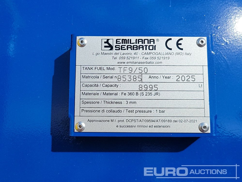 Tároló tartály Unused 2025 Emiliana Serbatoi TF9/50: 24 kép.