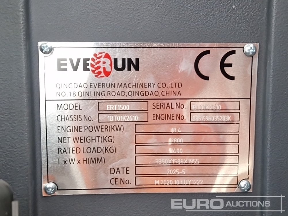 Teleszkópos rakodó Unused 2025 Everun ERT1500: 34 kép.