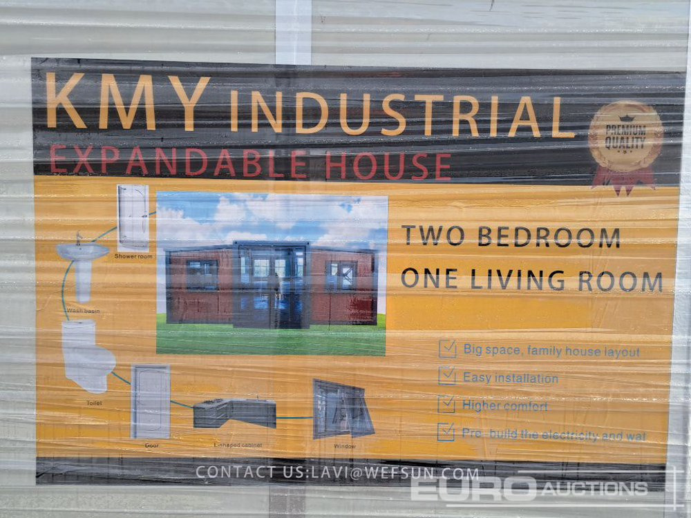 Unused 2025 KMY Industrial Expandable Container House (Cannot Be Reconsigned) - Tengeri konténer: 5 kép. Unused 2025 KMY Industrial Expandable Container House (Cannot Be Reconsigned) - Tengeri konténer: 5 kép.