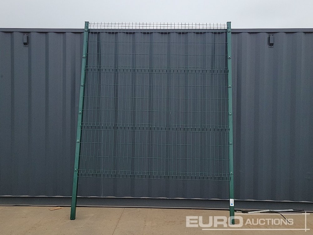 Unused Galvanised & Powder Coated Heavy Duty (5mm) Wire Mesh Fencing, 25 x H2.4m x W2.2m Panels, 26 x 60mm x 60mm x3m Posts, with Fittings (Green) - Építőipari berendezések: 4 kép. Unused Galvanised & Powder Coated Heavy Duty (5mm) Wire Mesh Fencing, 25 x H2.4m x W2.2m Panels, 26 x 60mm x 60mm x3m Posts, with Fittings (Green) - Építőipari berendezések: 4 kép.