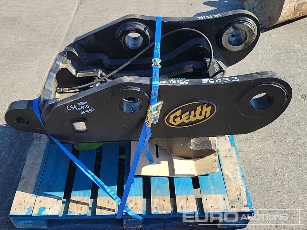 Unused Geith Hydraulic Double Lock QH 100mm Pin to suit 40 Ton Excavator - Gyorscsatlakozó: 2 kép. Unused Geith Hydraulic Double Lock QH 100mm Pin to suit 40 Ton Excavator - Gyorscsatlakozó: 2 kép.